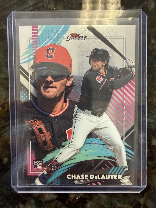 2026 Topps Finest SSP SUPER RARE Chase DeLauter Guardians RC #345