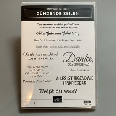 Stampin  Up! Stempelset  Zündende Zeilen 