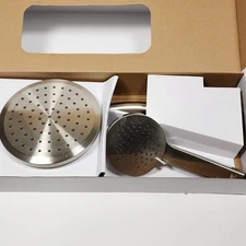 Better Homes And Gardens Dual Docking Magnetic Slide Bar Showerhead Satin Nickel