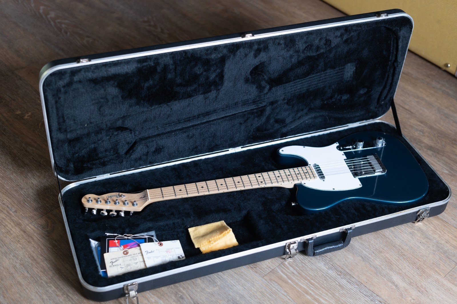 Fender American Standard Telecaster 1988 Gunmetal Blue. Electric Guitar w/ Case