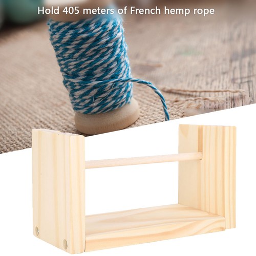 Twine Holder French Handcrafted Wooden Thread Spool Line String Weaving 24cm - Picture 3 of 12