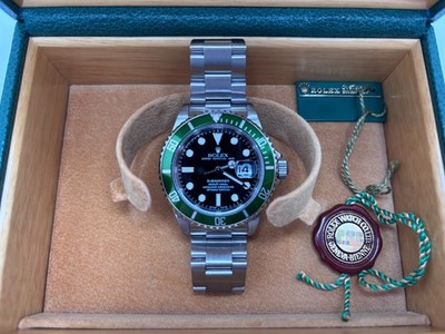 Rolex Submariner 50yr Anniversary 16610LV Stainless Bracelet w/Green Bezel