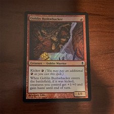 Wizards Goblin Bushwhacker Common Creature Zendikar Foil Red English MTG