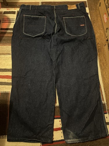 Jeans Y2K Platinum Fubu Muhammad Ali blu denim 50x31 - Foto 6 di 11