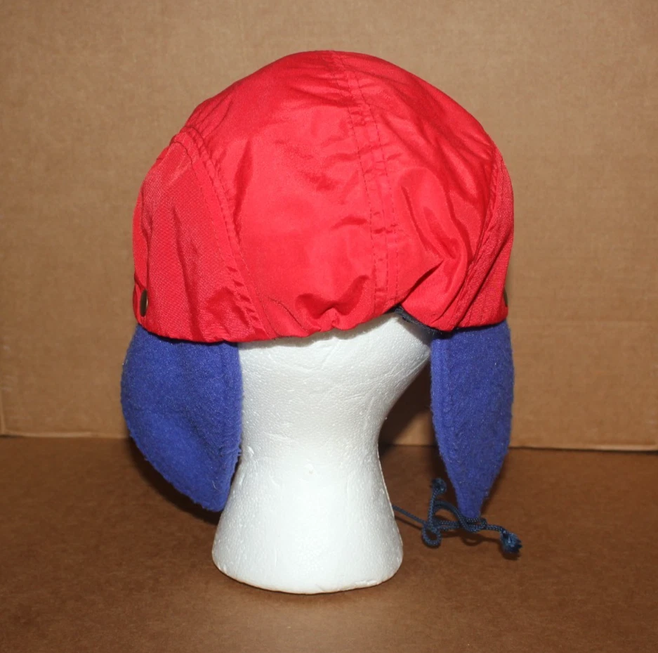 Винтажная флисовая/нейлоновая кепка Columbia из 2 предметов (размер маленький) - Изображение 3 из 4