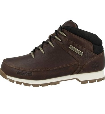 Timberland Euro Sprint Mid Wanderstiefel in Dunkelbraun Vollnarben für Herren