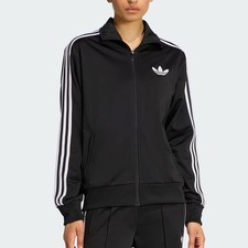 Adidas Originals Womens FIREBIRD TRACKTOP LOOSE JACKET KD7983 Black ASIAN SZ