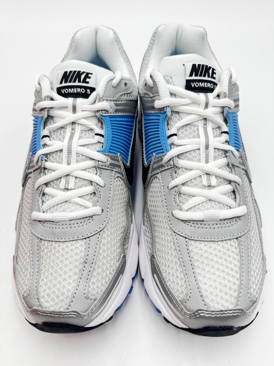 Nike Men's Zoom Vomero 5 Running Size 9 Silver/University Blue