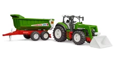Bruder Roadmax Tractor with Front Loader and Tipping Trailer