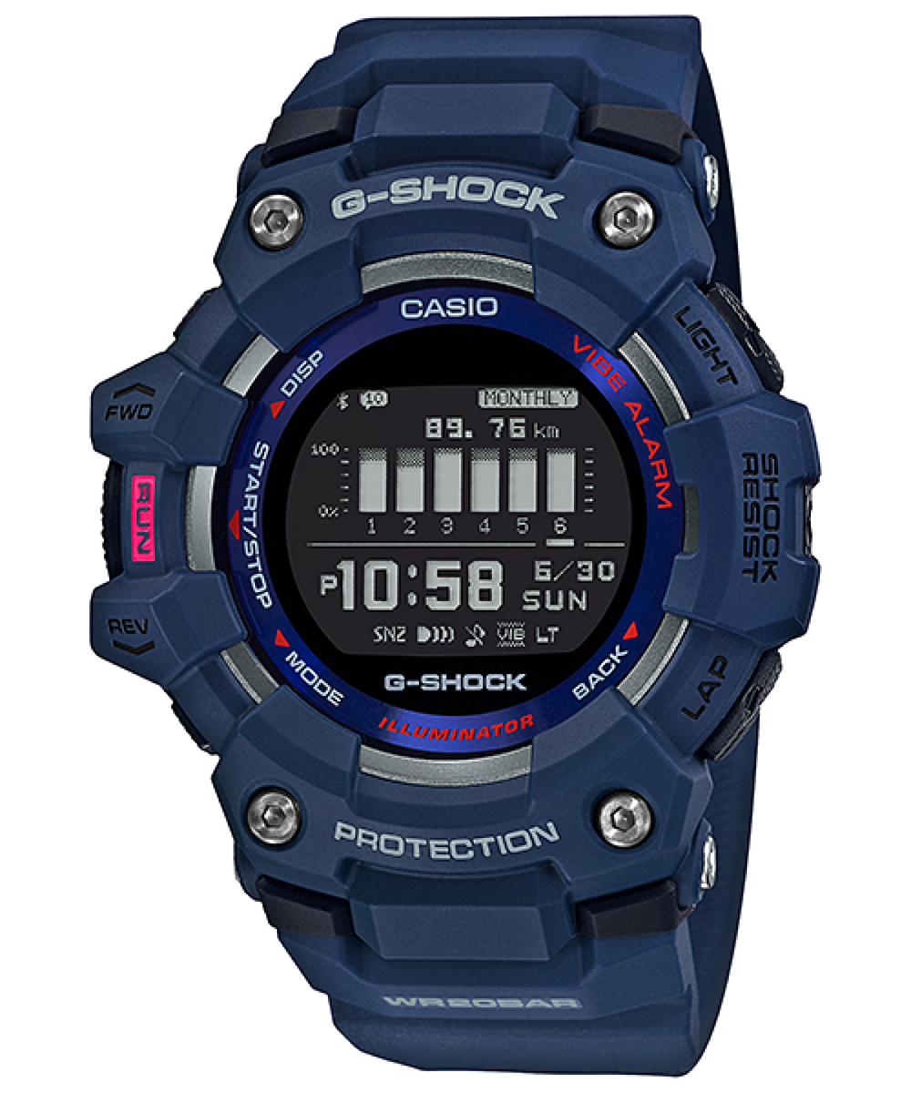 Casio G-Shock GBD-100 Series Blue Resin Watch GBD-100-2 for sale