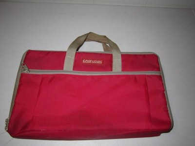 Vintage Case Logic 30 Cassette Tape Mountable Carrying Case Bag Pocket Zippered