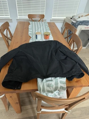Levi’s Trucker Jacket In Black Canvas - Mens, Large image 4
