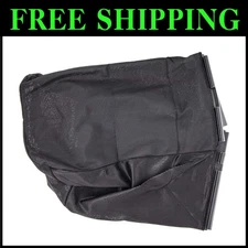 Lightweight 21-Inch Black Lawn Mower Catcher Bag - Perfect for Manual Mowers
