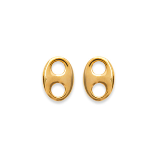 Grain de café boucles d'oreilles en or 750/1000, le bijou discret idéal du bureau au dîner