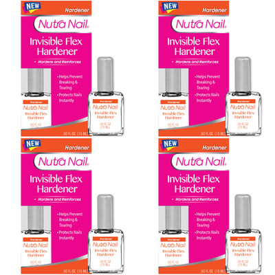 Nutra Nail Flex Shield Hardener 4 Pack Clear Nail Care Strengthening Treatment
