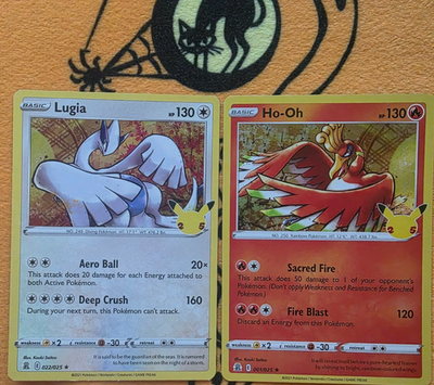 Lugia Ho-Oh Pokemon Celebrations 001/25 022/25 Set of 2 Holo | eBay