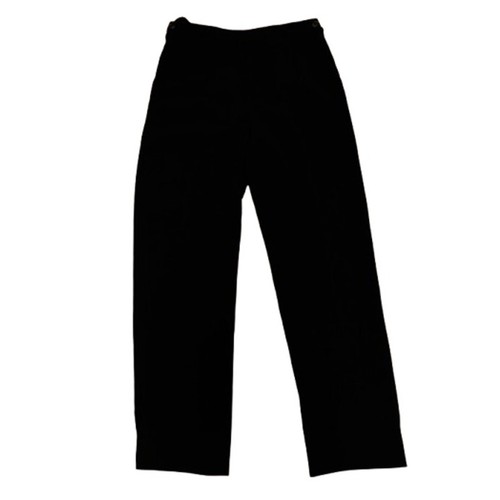 Hermes Pants Size 40 Women's Black High Rise Wide Leg Trousers Pleated