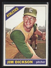 1966 Topps #201 Jim Dickson - EX/EX+ Set Break!
