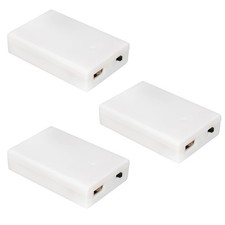 Nouiseuns 3PCS USB AA Battery Pack for LED Lights 3AA Battery Holder with S...