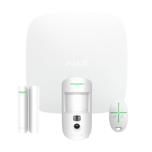 Ajax StarterKit Cam Hub 2 MotionCam DoorProtect SpaceControl White - Picture 1 of 1