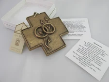 Decorative Bronze Cross Creator Mundi Wedding Gift Benedictine Abbey Maria Laach