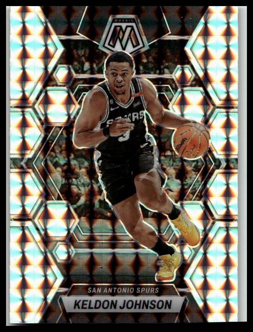 2022-23 Panini Mosaic #179 Keldon Johnson Silver