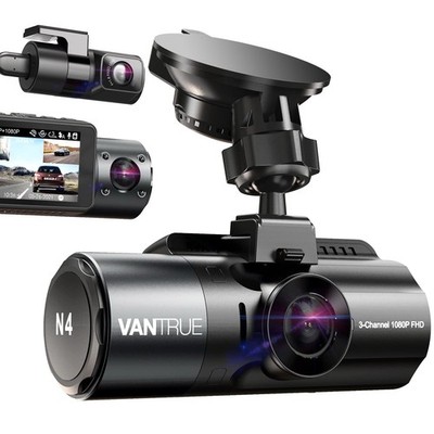Vantrue N4 Dash Cam 3 Channel 1440P Front & 1080P Inside & 1080P Rear Dash Cam