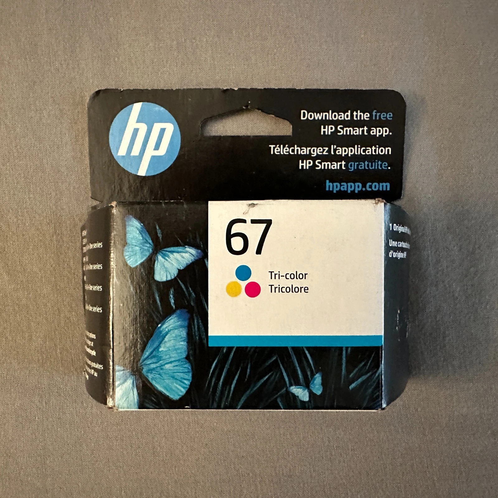 HP 67 Tri-Color Printer Ink Cartridge 3YM55AN Hewlett Packard 2024