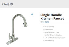 Dominion Faucet 77-4214 Gold Series Kitchen Faucet by Kissler