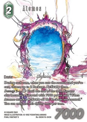 Re-060H 16-043H Atomos (English Full Art Foil) Legacy Collection FFTCG