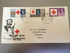 GB STAMPS RARE FIRST DAY COVER 1963 RED CROSS WALTHAM CROSS HERTS CDS