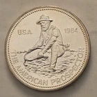 1984 1 oz Silver Round  Engelhard Prospector ("E" Logo Reverse) .999 Ag