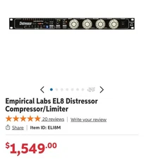Empirical Labs EL8 Distressor Compressor/Limiter - Black (EL8DISTRESSOR)