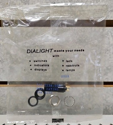Dialight 508-7538-504 Mounting Hole Lamp Socket For Neon Indicator Lamp 3/8''