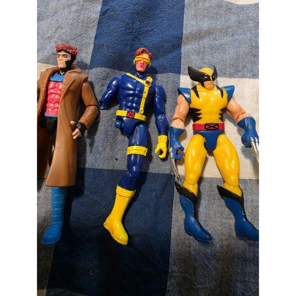 Figuras de acción de X-Men 2023 estilo vintage años 90 Gambito Cíclope Wolverine Rogue Foto 4 de 4
