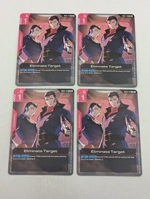 Playset Gundam TCG Einzelkarte Eliminate Target Englisch NM