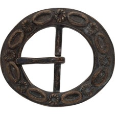 Floral Single Prong Traditional Western Cowboy Cowgirl Vintage Belt Buckle