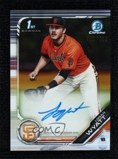 2019 Bowman Draft Chrome Pick Refractor 484/499 Logan Wyatt #CDA-LW Auto 0l2