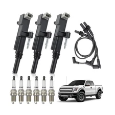 3pcs UF640 Ignition Coil Pack 4504 Double Iridium Spark Plug & 2773... Fast Ship