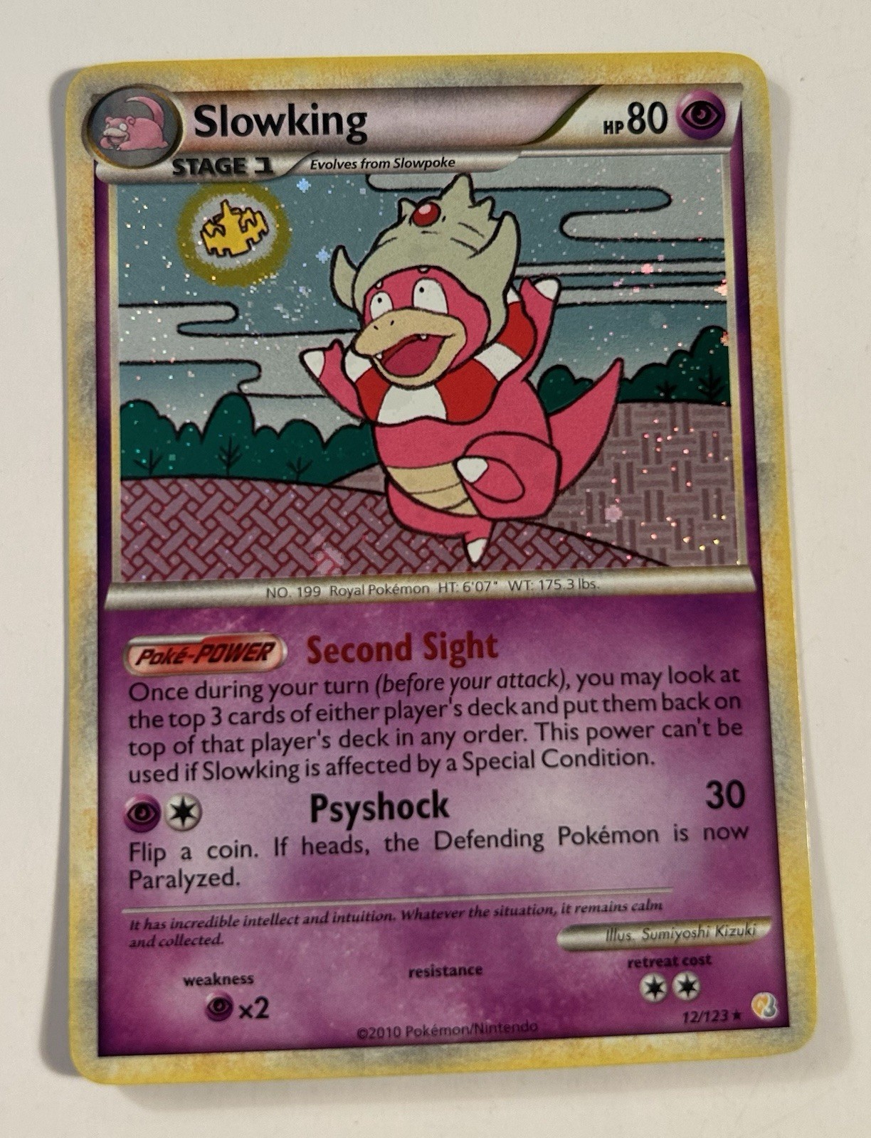 Slowking 12/123 HS HeartGold SoulSilver Rare Holo Pokémon TCG 2010 LP