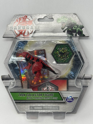 Bakugan Trox Red Collector Figure with 2 Trading Cards & 1 Coin