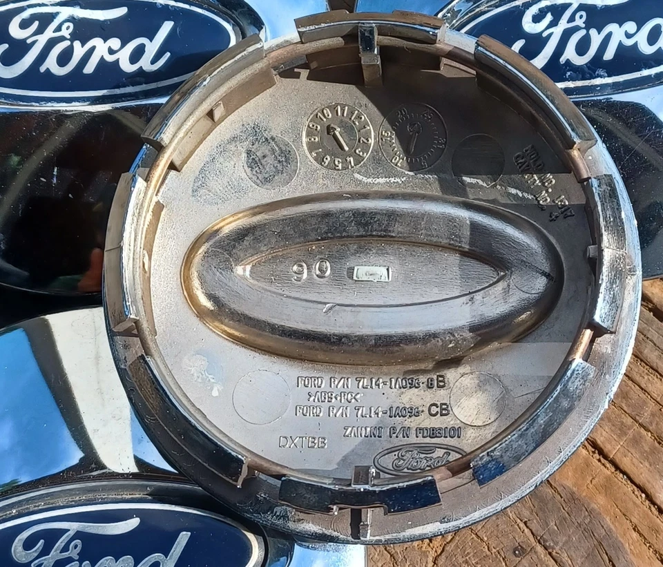 Комплект из 4 хромированных центральных колпаков для Ford F150 или Expedition 2007-2014 p/n 7L14 1A096 BB - Изображение 3 из 3