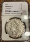 1893-P Morgan Silver Dollar $1 NGC AU Details Cleaned Nm2