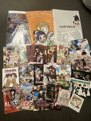 Anime Manga Merchandising/Merch ca 34 Teile Postkarte, Leseprobe, Handtuch& C.o