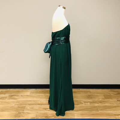 ever pretty emerald green dress Ever-Pretty Inclusive Plus Size Chiffon Bridesmaid Dress with Tie Waist main image 1