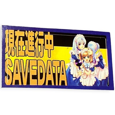 Sony PlayStation 1 Ps1 Dengeki Waifu Anime Girl Label Memory Card Sticker