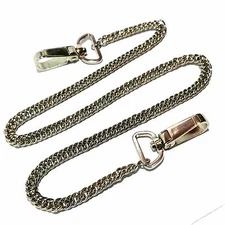 Trousers Chain 2 Carabiner Keychain 82cm Biker Chain Link Chain Wallet