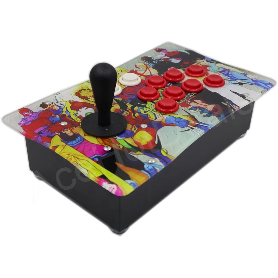RAC-J500H Happ Arcade Fight Stick Joystick Metal Case Artwork Panel For PS2 - Image 3 of 4