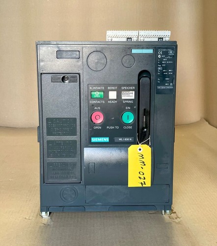 Siemens 3WL9111-0AM82-0AA0 WL I 630N ACB Circuit Breaker 630A Frame 3 ...