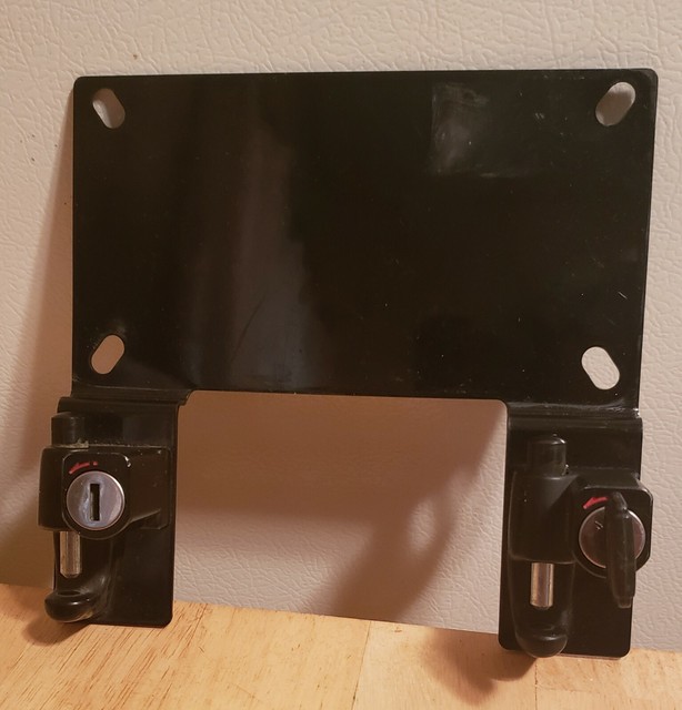 Dual License Plate Helmet Lock eBay